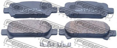 FEBEST 0801g10r -  Колодки тормозные дисковые задниеие, комплект