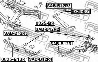 FEBEST 0825br -  Рычаг независимой подвески колеса, подвеска колеса