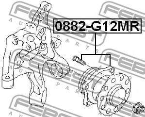 FEBEST 0882g12mr -  Ступица колеса заднего