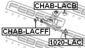 FEBEST 1020lac -  Опора шаровая, передняя нижняя