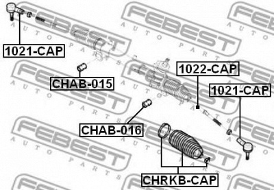 FEBEST 1021cap -  Наконечник поперечной рулевой тяги