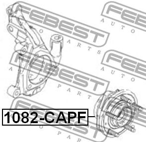 FEBEST 1082capf -  Ступица колеса переднего