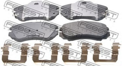 FEBEST 1201elanf -  Колодки тормозные дисковые передние, комплект