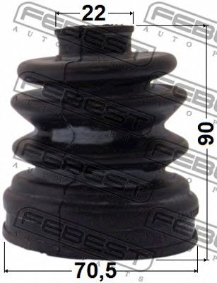 FEBEST 1215cm10r -  Комплект пыльника, приводной вал