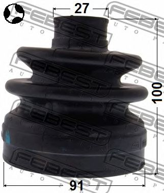 FEBEST 1215sanferht -  Пыльник шрус внутренний комплект91x100x27