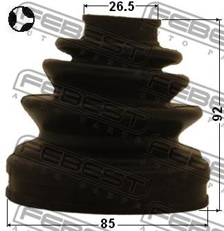 FEBEST 1215tucmtt -  Пыльник шрус внутренний комплект85x92x26.5