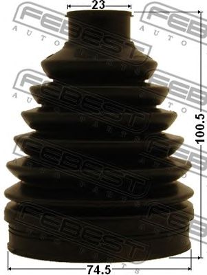 FEBEST 1217psol2wd -  Пыльник, приводной вал