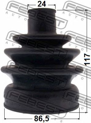 FEBEST 1217ter -  Пыльник шрус наружный комплект86.5x117x24