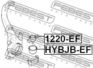 FEBEST 1220ef -  Опора шаровая, передняя нижняя