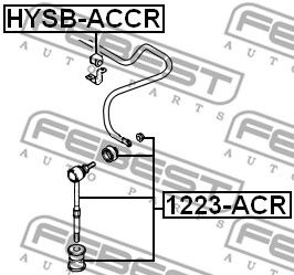 FEBEST 1223acr -  Тяга / стойка, стабилизатор