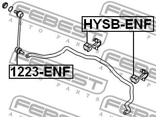 FEBEST 1223enf -  Стойка стабилизатора переднего