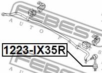 FEBEST 1223ix35r -  Стойка стабилизатора заднего