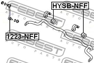 FEBEST 1223nff -  Стойка стабилизатора переднего