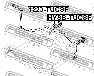 FEBEST 1223tucsf -  Стойка стабилизатора переднего