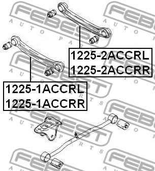 FEBEST 12252accrr -  Рычаг независимой подвески колеса, подвеска колеса