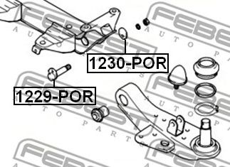 FEBEST 1229por -  Болт регулировки развала колёс