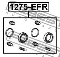 FEBEST 1275efr -  Ремкомплект суппорта тормозного заднего