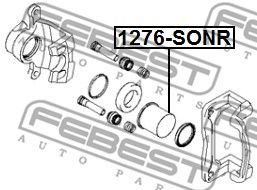 FEBEST 1276sonr -  Поршень суппорта тормозного заднего