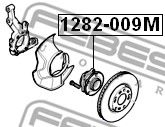 FEBEST 1282009m -  Ступица колеса заднего