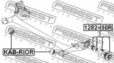 FEBEST 1282i10r -  Ступица колеса заднего