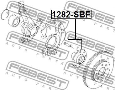 FEBEST 1282sbf -  Ступица колеса переднего