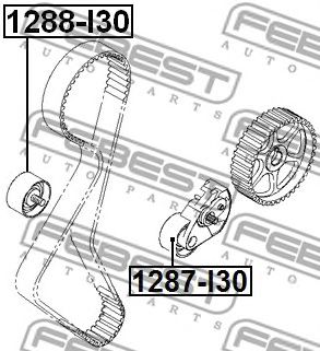 FEBEST 1287i30 -  Натяжной ролик, ремень ГРМ