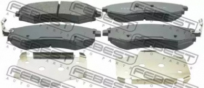 FEBEST 1401rexif -  Комплект тормозных колодок, дисковый тормоз