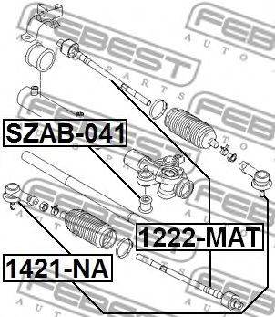 FEBEST 1421na -  Наконечник поперечной рулевой тяги