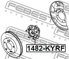 FEBEST 1482kyrf -  Ступица колеса переднего