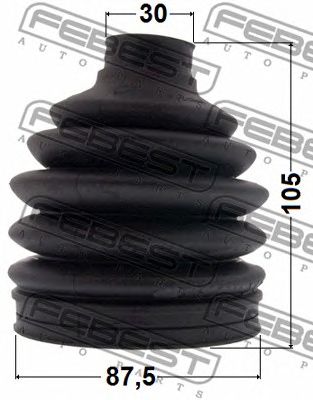 FEBEST 1617p221 -  Пыльник шрус наружный комплект 87.5x105x30