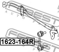FEBEST 1623164r -  Тяга / стойка, стабилизатор
