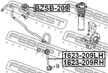 FEBEST 1623209lh -  Тяга стабилизатора передняя левая