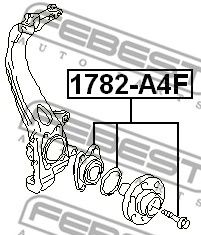 FEBEST 1782a4f -  Подшипник ступицы передний