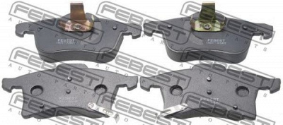 FEBEST 1801ashf -  Колодки тормозные дисковые передние, комплект