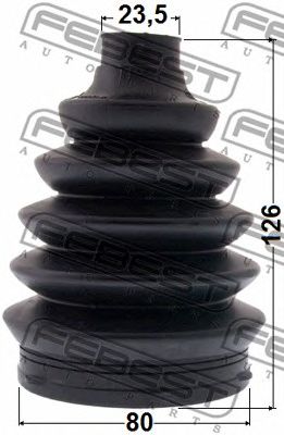 FEBEST 1817asj -  Пыльник шрус наружный комплект 80x126x23.5
