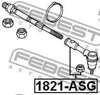 FEBEST 1821asg -  Наконечник поперечной рулевой тяги