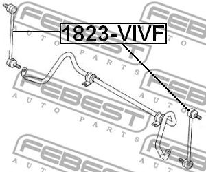FEBEST 1823vivf -  Стойка стабилизатора переднего