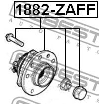 FEBEST 1882zaff -  Ступица колеса переднего