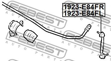 FEBEST 1923e84fl -  Тяга стабилизатора задняя левая