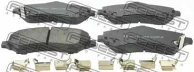 FEBEST 2001carvf -  Комплект тормозных колодок, дисковый тормоз