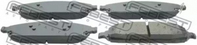 FEBEST 2001comf -  Комплект тормозных колодок, дисковый тормоз