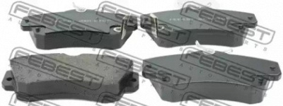 FEBEST 2001ptcf -  Колодки тормозные дисковые передние, комплект