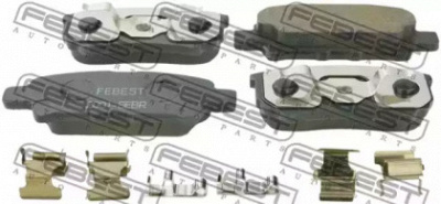 FEBEST 2001sebr -  Комплект тормозных колодок, дисковый тормоз