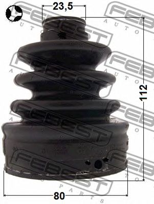 FEBEST 2015sebt -  ПЫЛЬНИК ШРУС ВНУТРЕННИЙ КОМПЛЕКТ80X112X23.5