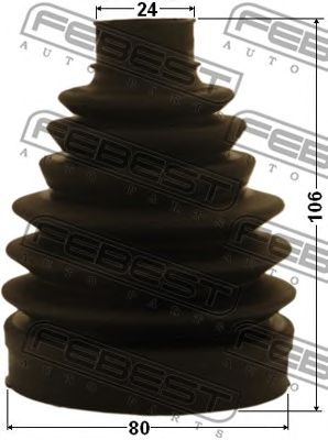 FEBEST 2017mag -  Пыльник шрус наружный комплект80x106x24