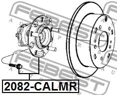 FEBEST 2082calmr -  Ступица колеса заднего