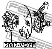 FEBEST 2082voyf -  Ступица колеса