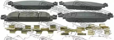 FEBEST 2101expvf -  Комплект тормозных колодок, дисковый тормоз