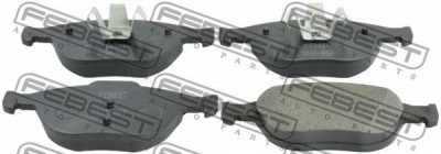 FEBEST 2101rsf -  Колодки тормозные дисковые передние, комплект