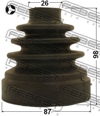 FEBEST 2115ca223lht -  Пыльник, приводной вал